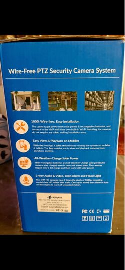 Kittyhok Wire-Free PTZ Security Camera System