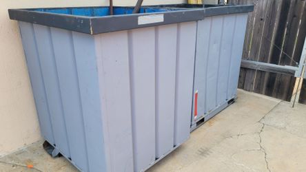 Scrap metal bin forklift container dumpster