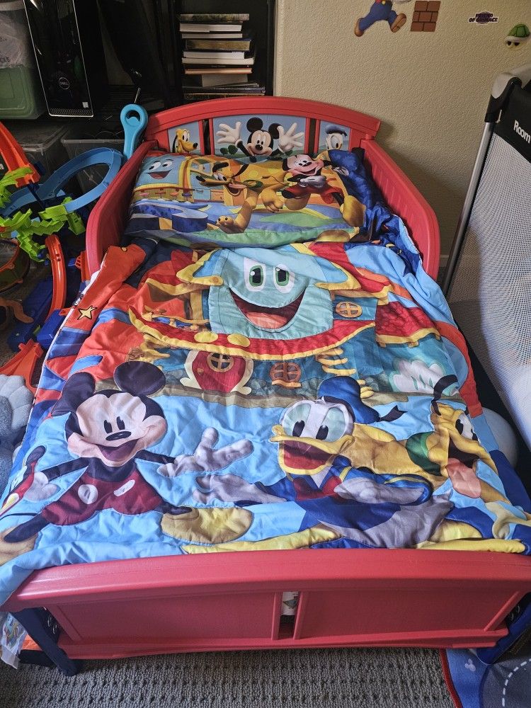 Mickey Mouse Toddler Bed FREE