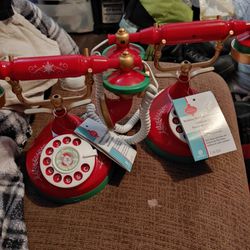 Two New Talkin Holiday Telephone