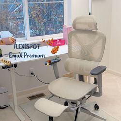 FLEXISPOT ErgoX Premium Ergonomic Office Chair (Cream)