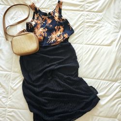 Black long skirt cover-up 