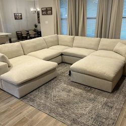 Feather Filled Cloud Sectional Couch Set 🌟 Fast Delivery Extra Discount Code RSG 
🔥🔥 Mention OfferUp for this Special Price!!
