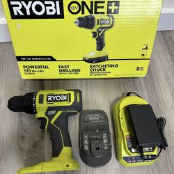 RYOBI ONE+ 18V Cordless 1/2 in. Drill/Driver Kit with (1) 1.5 Ah Battery and Charger