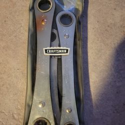 Craftsman 5 Piece Sae Box End Ratchet Wrench Set USA 4368