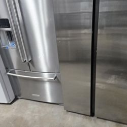 Kitchen Aid Stainless Steel Fridge Bottom Freezer New