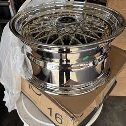 1 single 16 inch chrome jnc wheel
