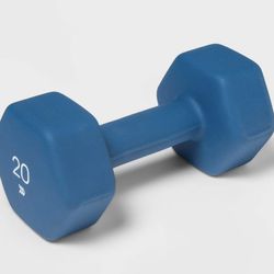 All in motion dumbbells set of 2.  20lb 20 pound weights silicone