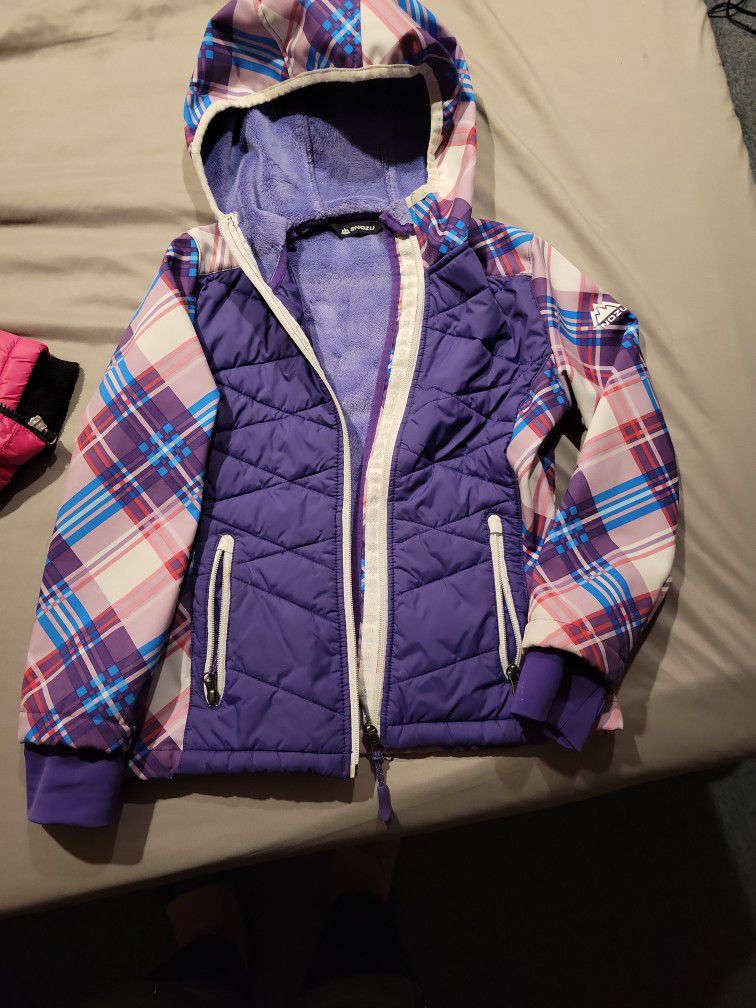 Girls Size 7/8 Winter Jacket Fur 