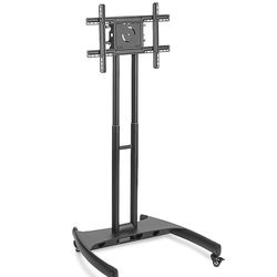 Tv monitor stand with wheels