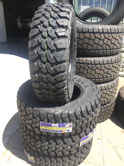 15” 235/75R15 M/T 4 new tires