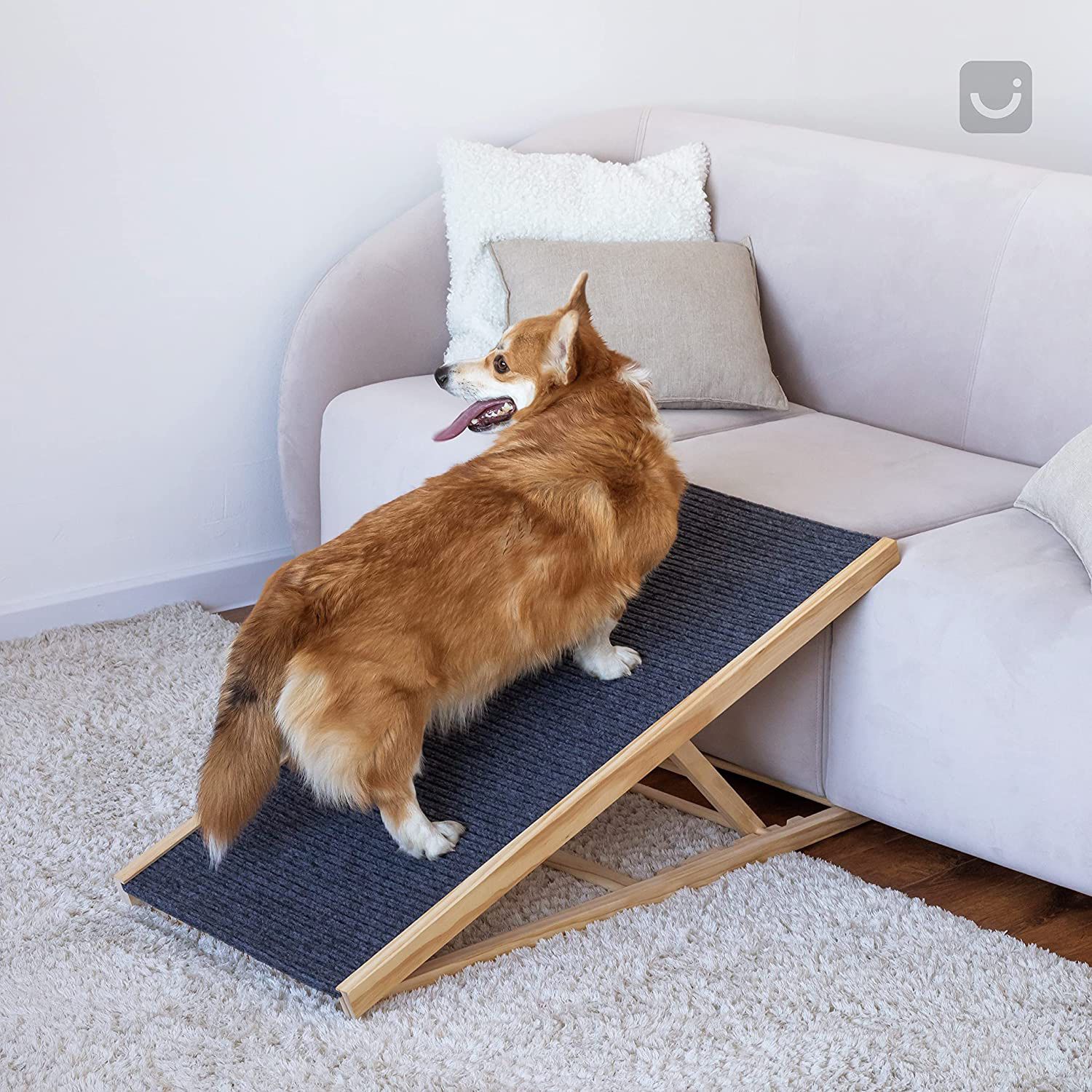 Adjustable Ramp For Dog Cat To Bed Couch Car Non Slip Surface