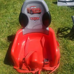 Red Cars Movie Booster Seat...has Straps To Buckle Child In..good Condition