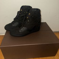 Authentic Louis Vuitton Clifftop Wedge Sneakers