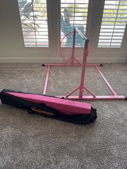 Gymnastics bar with balance beam