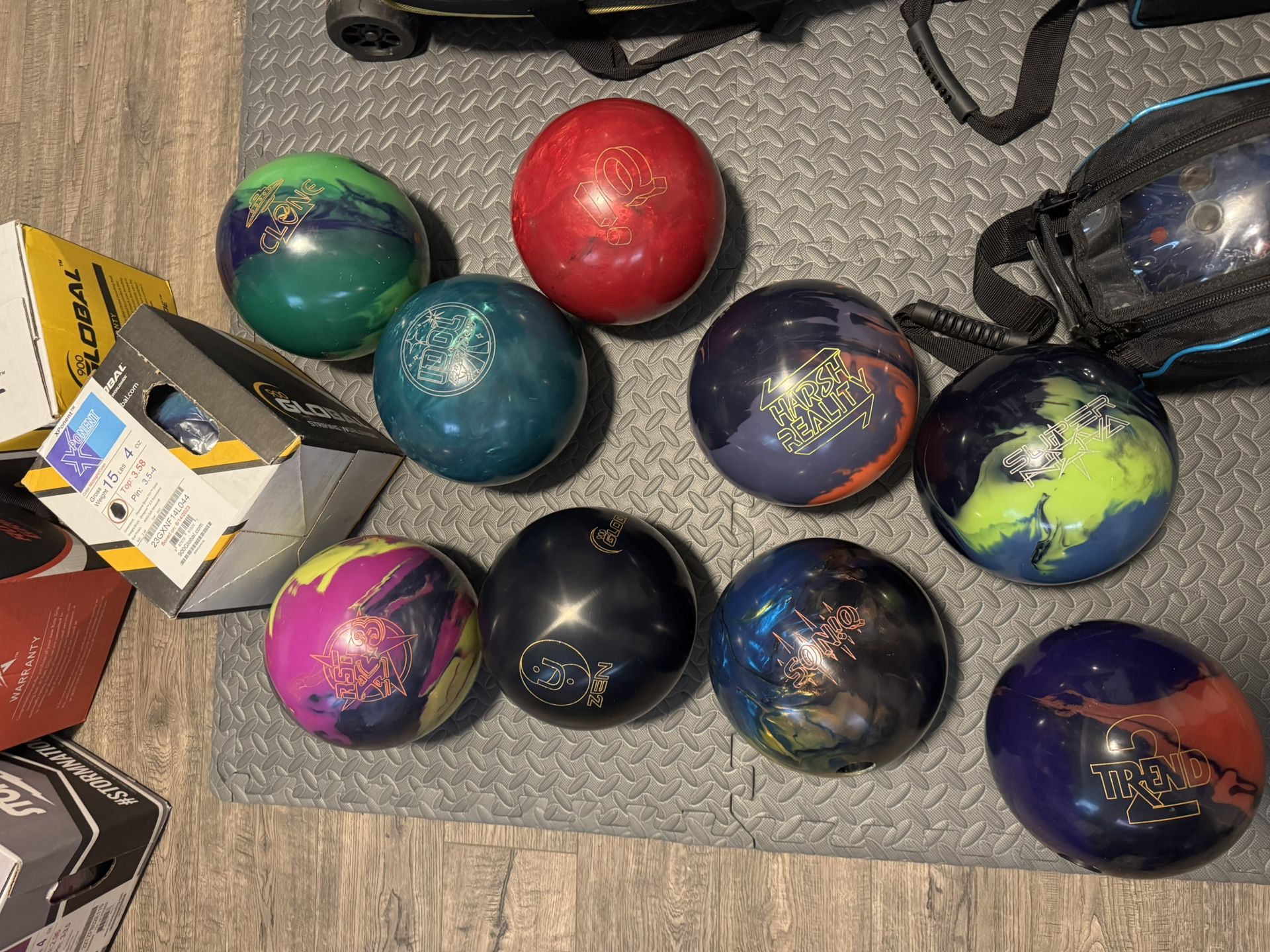 Storm, Roto Grip, and 900 Global Balls For Sale