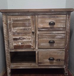 Rustic accent cabinet