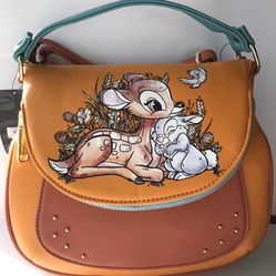 Loungefly Disney Bambi Floral Forest Crossbody Bag