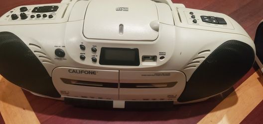 Califone 2455 AV-04 Dual Cassette CD Radio Boombox