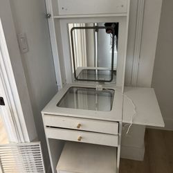 Vanity With Storage Bench