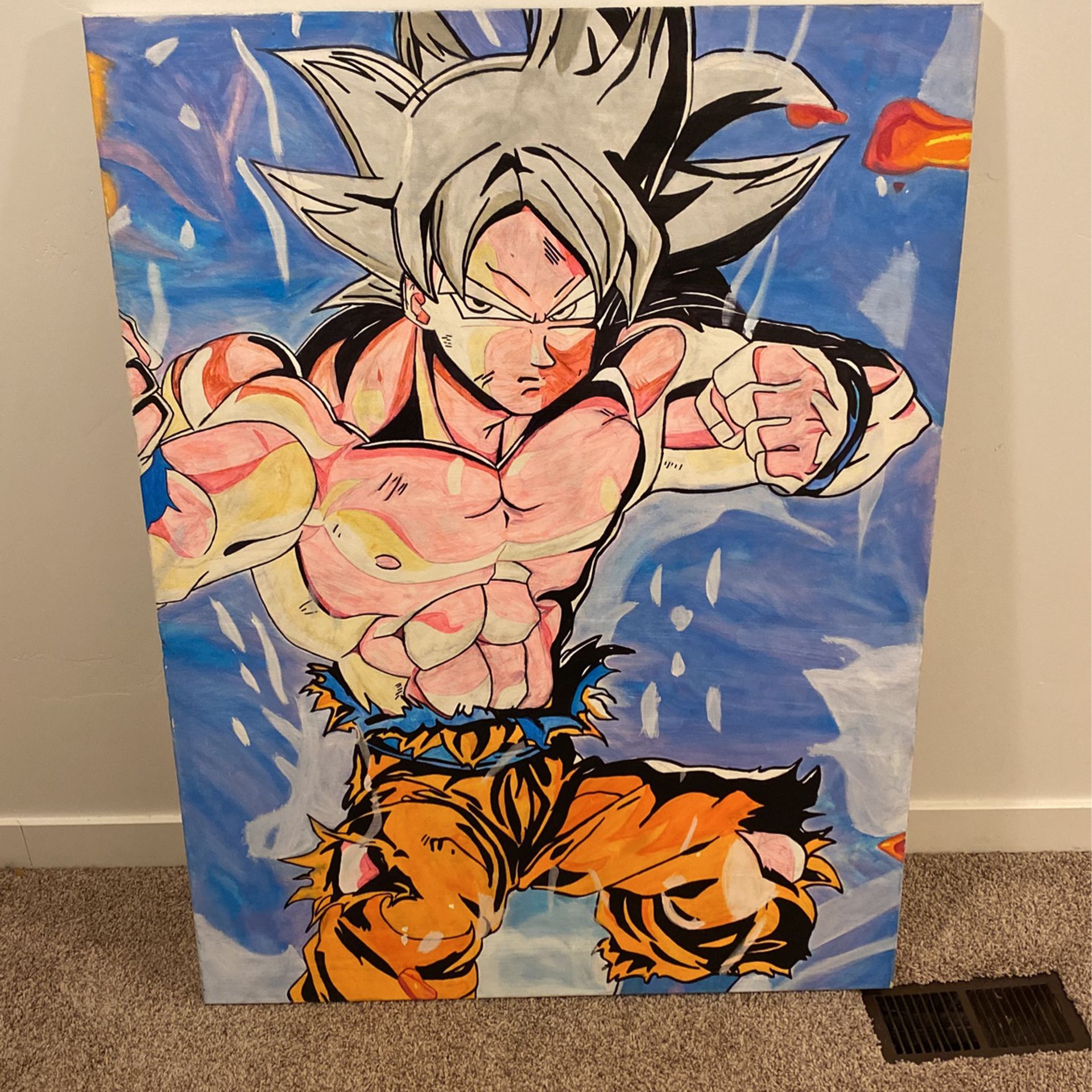 Mastered Ultra Instinct Goku Poster Painting 