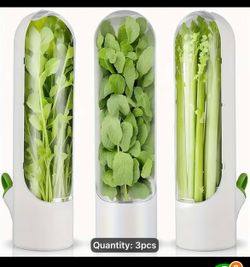 3pc Refrigerator Herb Saver Fresh Keeper
