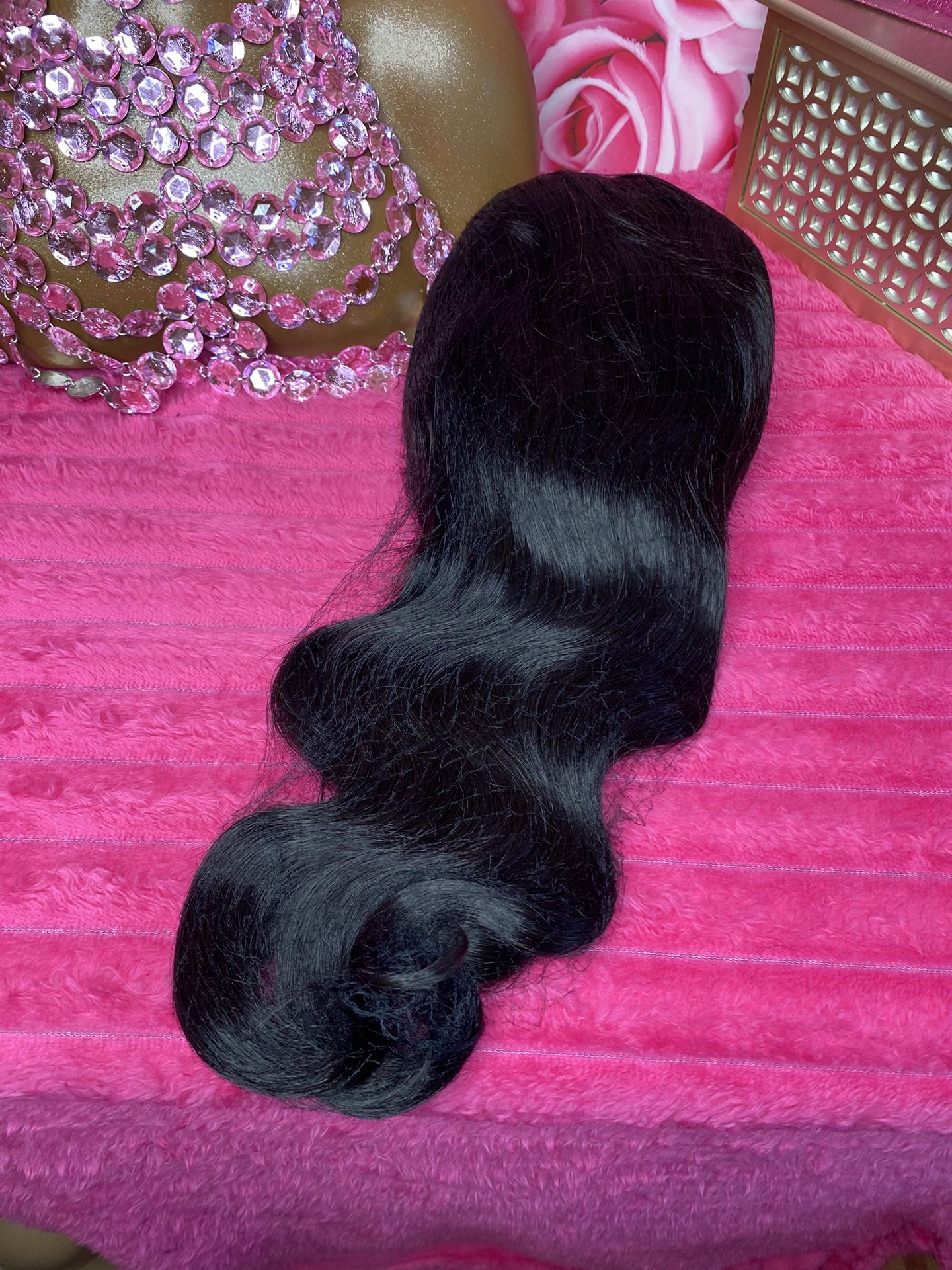 I Think This Is A 16”  Pre Cut Lace 100% Human Hair $100