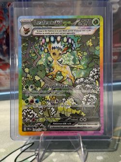 Leafeon ex 144/131 Prismatic Evolutions Hyper Rare Holo Near Mint Pokemon