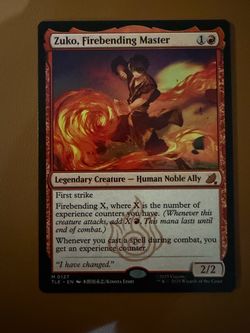 Zuko Firebending Master MTG Card TLE Mythic
