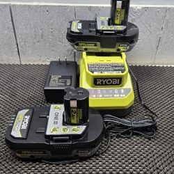Ryobi  Battery  And  Charger 