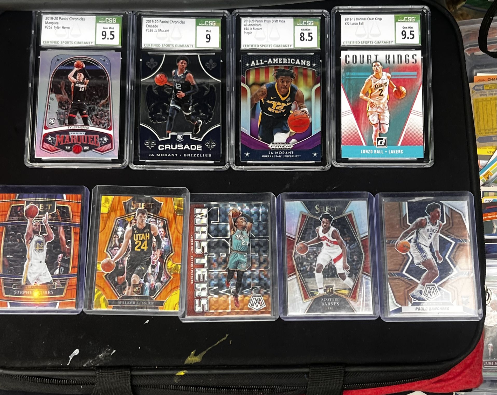Big MLB And NBA Trading Card #LOT Ja Morant Rookie Graded Mint Dandy Swanson R/C GRADED MINT AND MORE