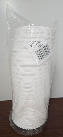 125 foam plates / platos 9"