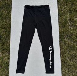 Champion Leggings Pants Kids Youth Size XL Black Stretchy Comfortable. 