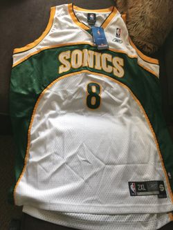 Sonics jersey- 2 XL swingman # 8 Ridnour