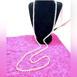 Long Vintage Crystal Necklace