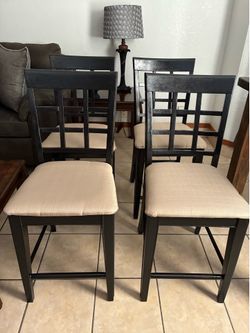 Set de 4 sillas altas