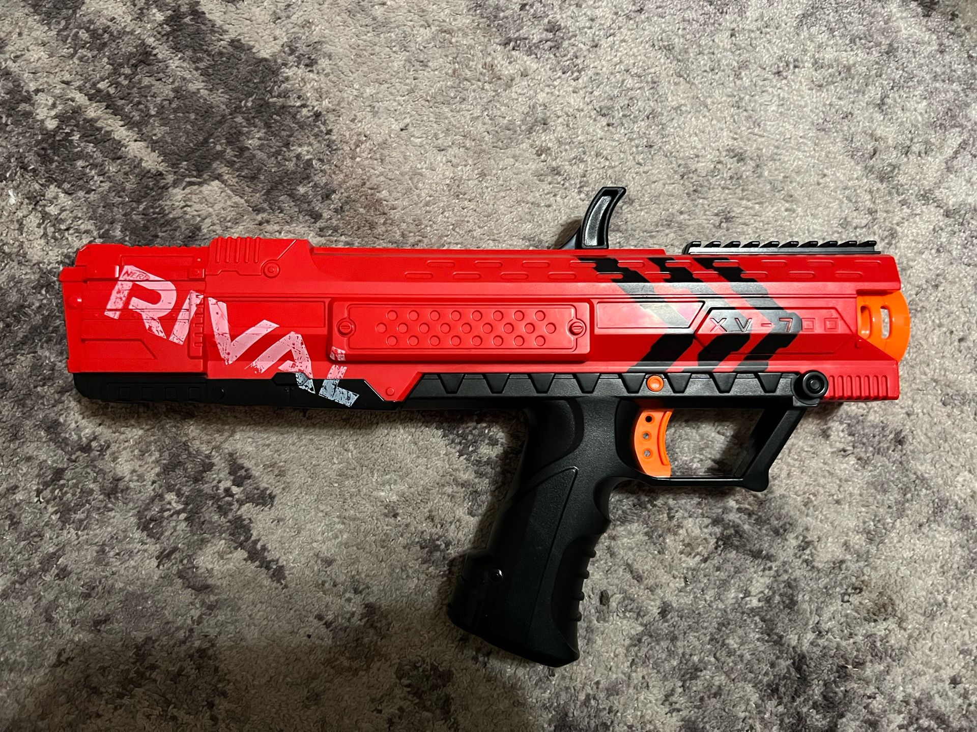 Nerf Rival Apollo Xv-700 Team Red Toy Blaster With 6 Ball Dart Rounds