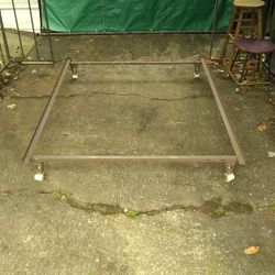 Knickerbocker: Snap Together Bed Frame With Coaster Wheels.