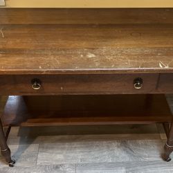 Antique Small Walnut Desk