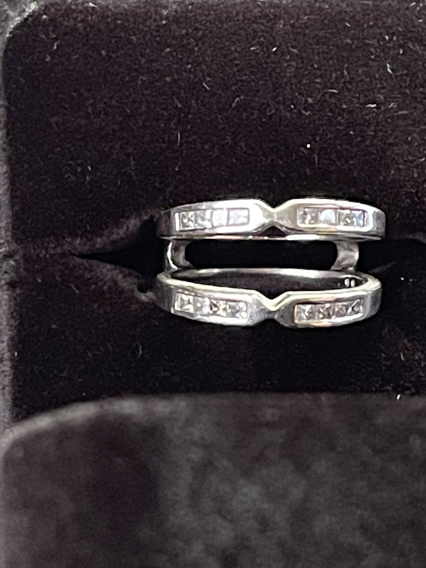 14 Kt White Gold Ring Enhancer With 1/2 CT’s