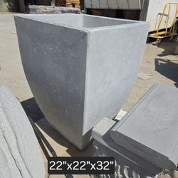 CEMENT PLANTERS 22X22X32 $350 EACH