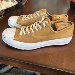 Converse JACK PURCELL Leather Brown Shoes Men’s Size 10