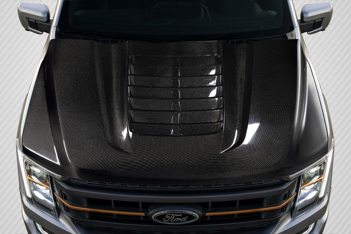 Blemished 2017-2022 Ford Super Duty F250 F350 F450 Carbon Creations GT500 V2 Look Hood - 1 Piece