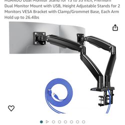 HUANUO Dual Monitor Stand for 13 to 35 inch