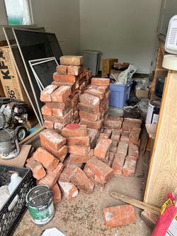FREE RED BRICKS HISTORIC CLAY RARE MUST PICK UP