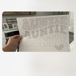 Auntie Shirt Transfer 