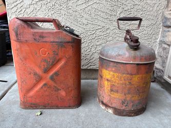 Antique fuel cans