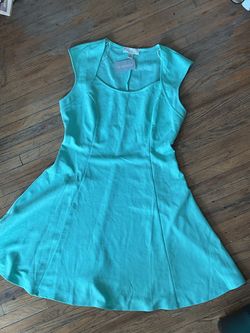 Forever 21 Teal Fit and Flare Dress
