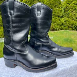 Men’s Dayton Black Beauties Leather Boots Size 10