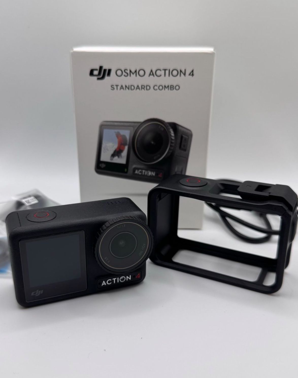 DJI Action 4 Camera 4K Dual screen, Free 64GB SD Card , Power Bank Portable Charger 